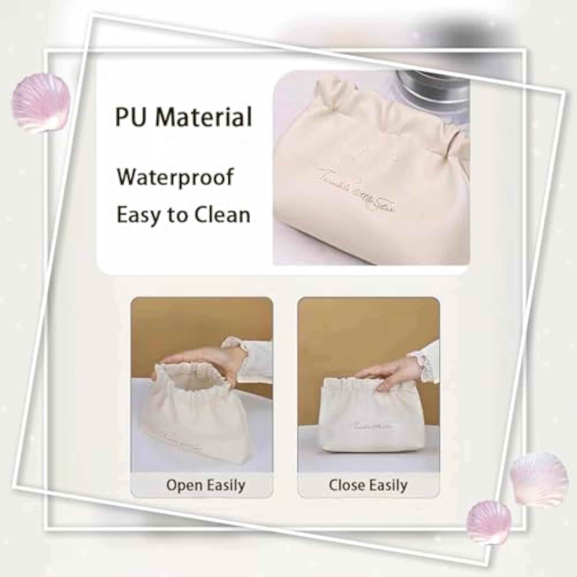 2 PCS Waterproof Mini Makeup Bag Set for Women
